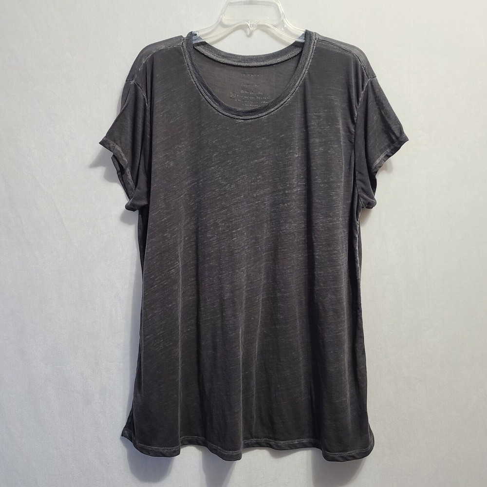 Torrid Relaxed Fit Burnout T-Shirt Women's Size 1 Gray
